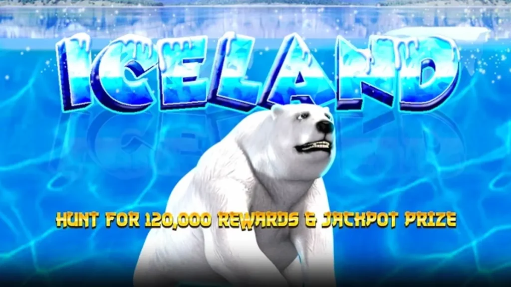 Tampilan visual slot Iceland bertema pemandangan es
